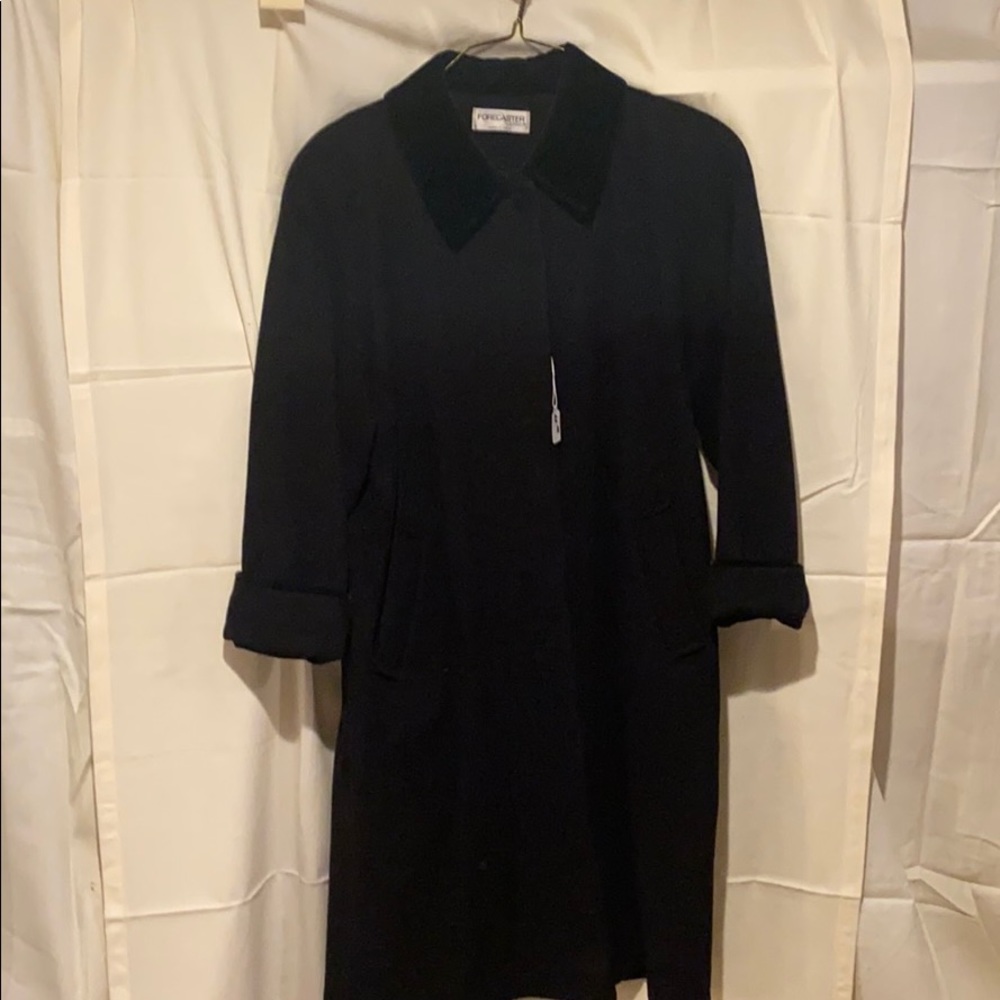 Forecaster Boston black wool with velvet trim
